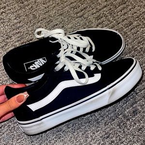 Black classic low top Vans